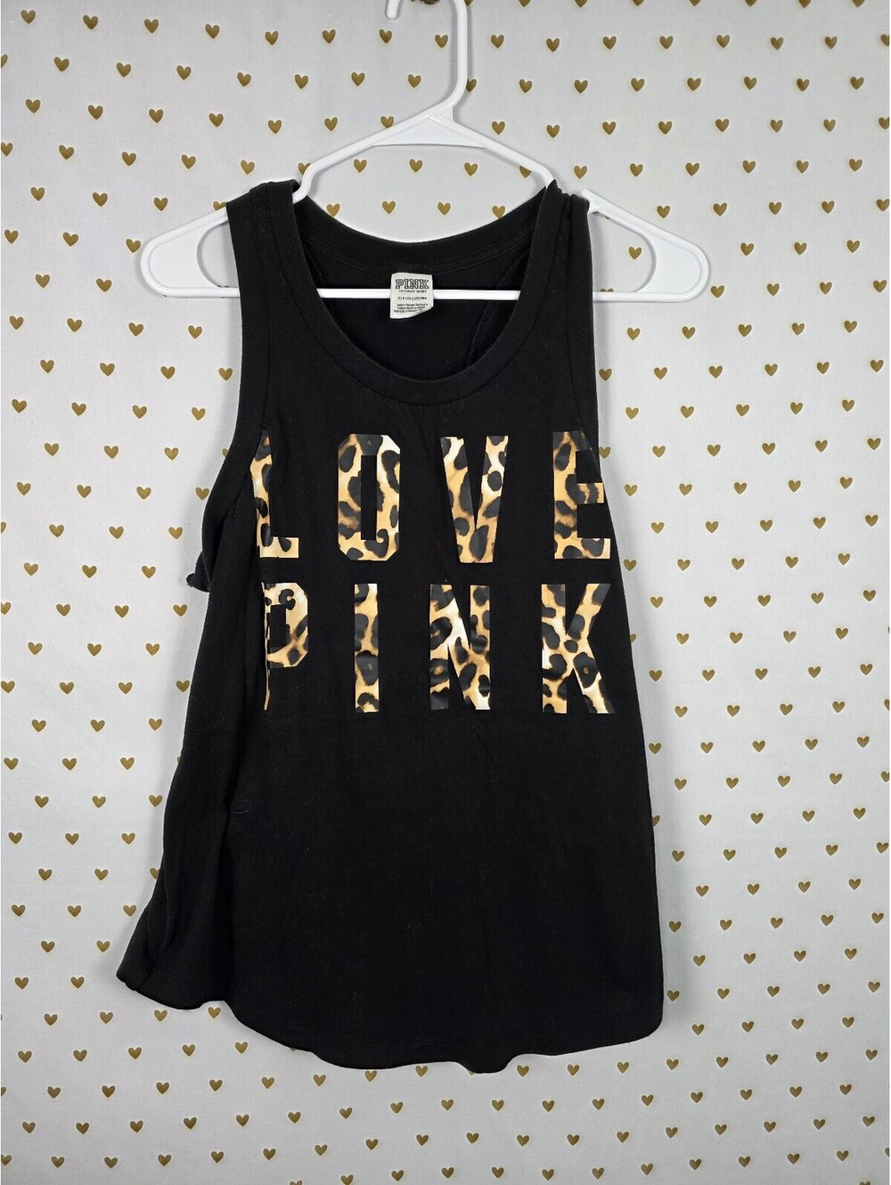 Victorias Secret PINK Cheetah Leopard Tank Top SMALL